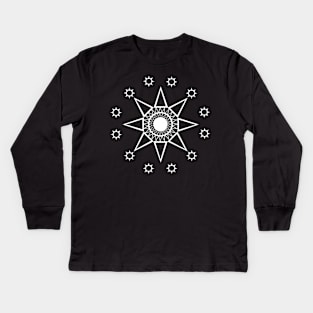 Sun mandala Kids Long Sleeve T-Shirt